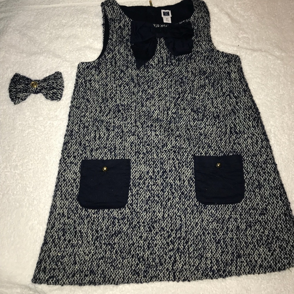 Janie and Jack Dress EUC size 2 and matching bow